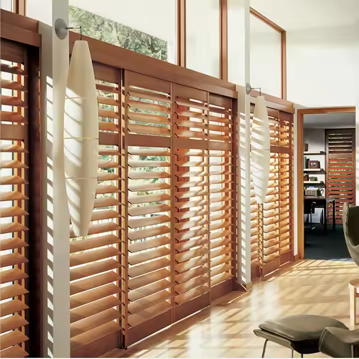 Wooden louver